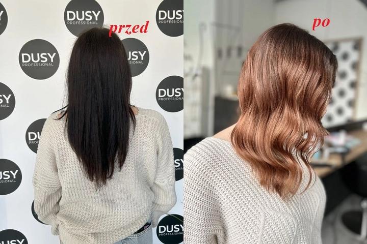 Rozjaśnianie farbowanych ciemnych włosów