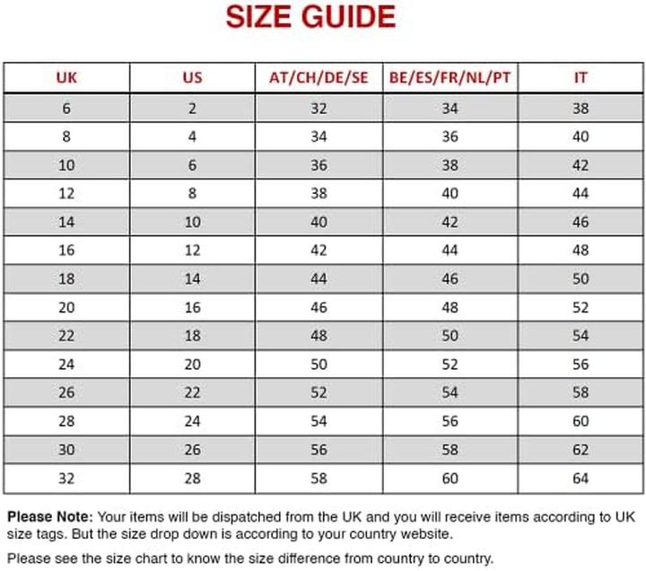 Przelicznik rozmiarów UK EU US