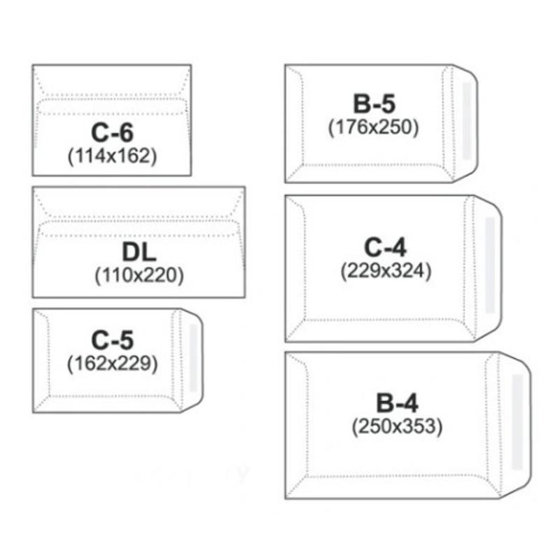 Rozmiary kopert papierowych