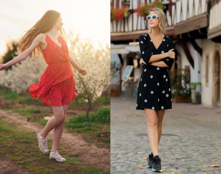 Jakie buty do sukienki w grochy wybrać, aby podkreślić swój styl?