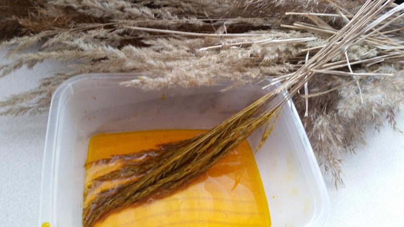 Techniki farbowania suchych traw